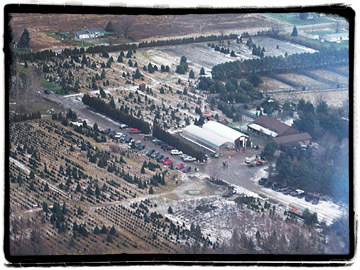 Aerial view of Erway's Farm